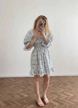 Чудова блакитна сукня український виробник5 фото