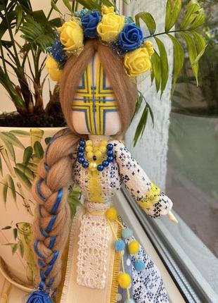 Лялька українка, лялька ручної роботи, сувенірна лялька, лялька на подарунок, лялька інтер'єрна,2 фото