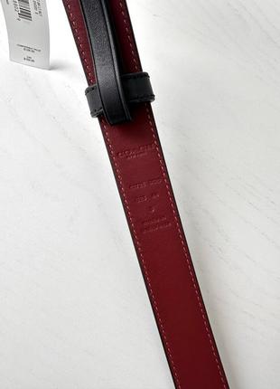 Coach signature buckle belt, 25 mm жіночий шкіряний брендовий ремінь пояс шкіра коуч коач оригінал пасок на подарунок дівчині подарунок дружині5 фото