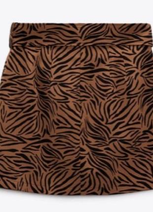Тигровая юбка zara4 фото