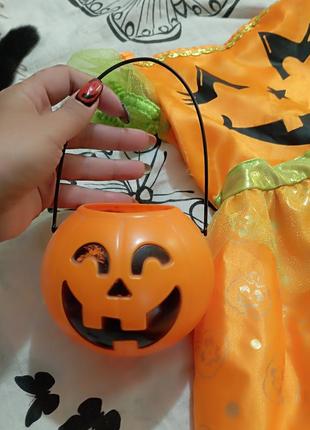 Хэллоуин 🎃 костюм тиква . сукня+ сумочка  🎃 тыква3 фото