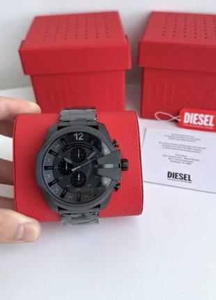 Diesel mega chief chronograph watch dz4355 чоловічий брендовий наручний годинник хронограф дізель оригінал на подарунок чоловіку подарунок хлопцю