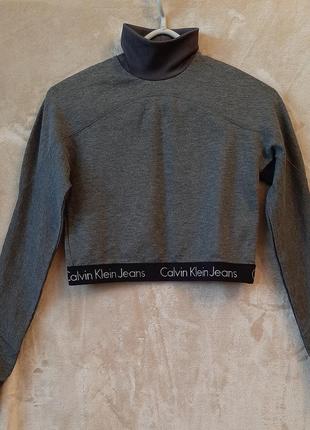 Кофта спортивна вкорочена calvin klein/ s