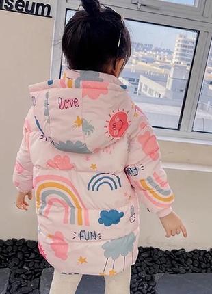 Демі куртка 🌸 подовжена куртка для дівчинки 🌸 демісезон4 фото