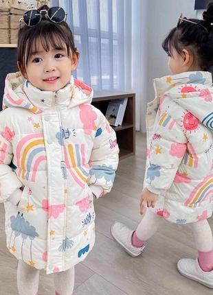Демі куртка 🌸 подовжена куртка для дівчинки 🌸 демісезон2 фото