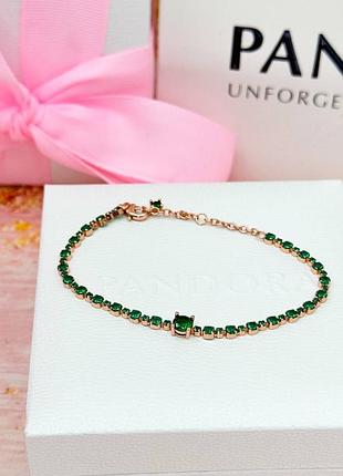 Срібний браслет «блискуче pave» у позолоті rose