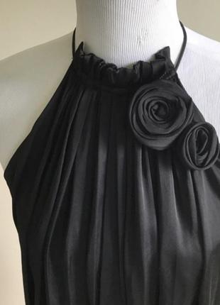 Чорна сукня з квіткою zara3 фото