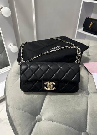 Сумка клатч chanel через плечо на цепочке1 фото