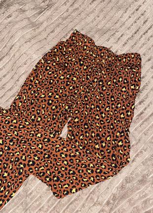 Леопардовые штаны женские xs-s