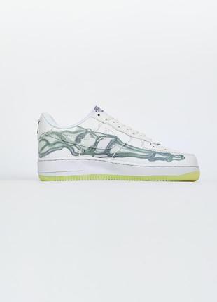 Стильні ядові кросівки nike air force 1 low skeleton