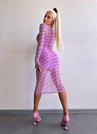 Комплект юбка + топ с принтом барби, hi barbie комплект двойка с сеткой5 фото