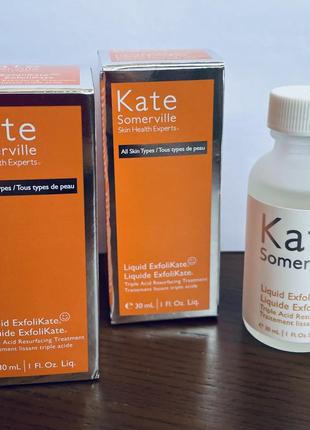 Незмивний кислотний пілінг для обличчя kate somerville liquid exfolikate triple acid resurfacing treatment