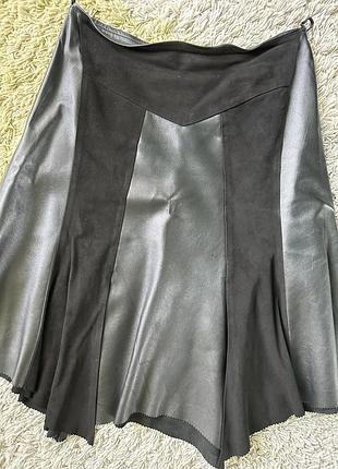 Кожаная юбка р.44