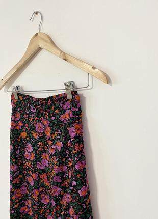 Меди юбка в цветочный принт с разрезом🌿3 фото