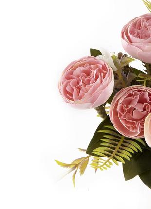 Декоративные цветы "пионовидные розы", розовые2 фото