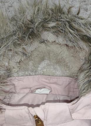 Стильная,теплая, нежная курточка для девочки на 6-9 месяцев4 фото
