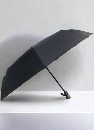 Большой президенский зонт автомат з куполом 120 см, однотонный зонт автомат frei regen, мужской зонт антиветер10 фото