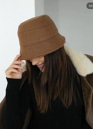 Двухсторонняя панама тедди на холодную пору