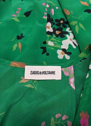 Zadig & voltaire стильная блузка из шёлка с асимметричным фасоном5 фото