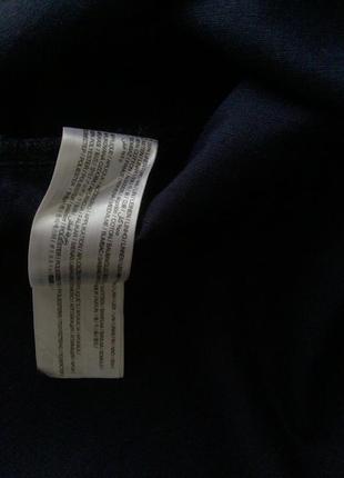 Стильная льняная блуза mango цвет темно синий состав лен размер l стройнит ид сост6 фото