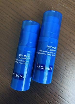 Уникальный и эффективный отшелушивающий пилинг algenists blue algae vitamin c dark spot correcting peel1 фото