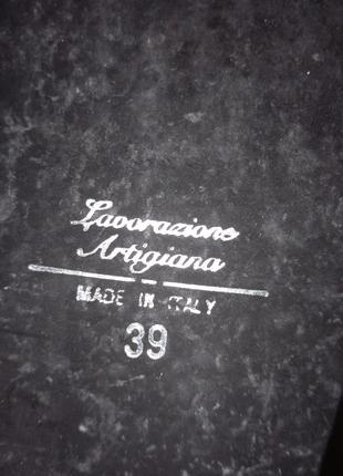 Сапожки женские демисезонные замша lavorazione artigianale имиталия размер 39-26.54 фото