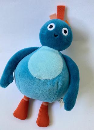 М'яка іграшка оригінальний doggy twirlywoos kickedy курча жовта пташка, яка говорить