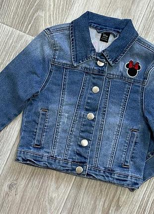 Джинсовая куртка джинсовая минни маус