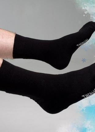 Термони чоловічі чорні носки теплі для чоловіків 12 пар чоловічих шкарпеток набор подарунок для чоловіка зимові3 фото
