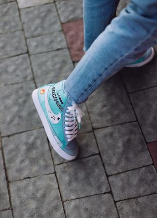 Кроссовки nike blazer mid "game over"