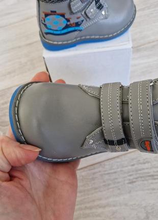 Ортопедические утепленные флисом демисезонные ботинки3 фото