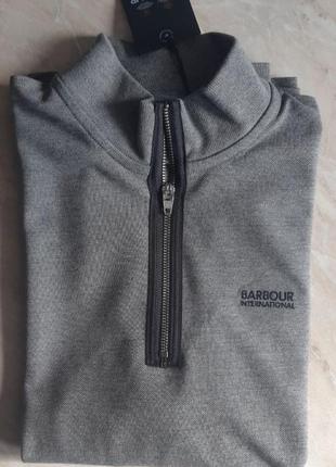 Barbour international breaker half zip sweat anthracite s