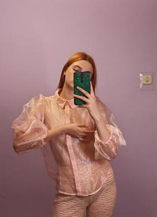 Прозрачная блуза