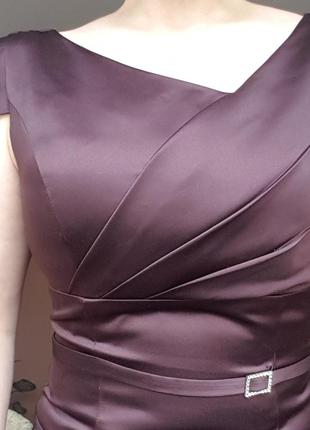 Роскошное вечернее, коктейльное, нарядное платье.фирменное.. цвет шоколад