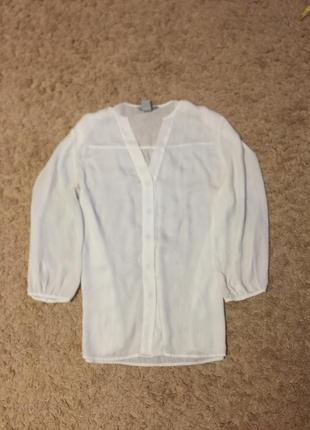 Базова біла блузка h&m