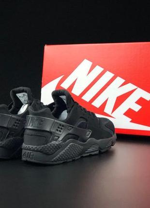 Мужские демисезонные черные кроссовки в стиле nike huarache 🆕 найк хуарачи3 фото