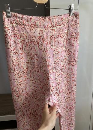 Zara брюки льон вільний крій3 фото