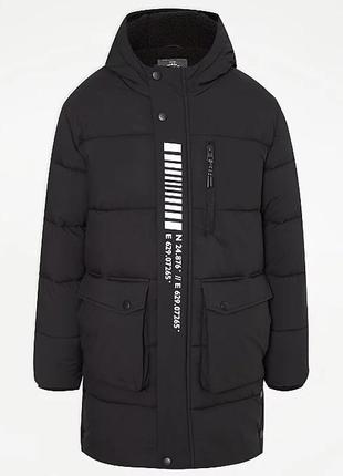 Подовжена зимова куртка для хлопчика george розмір 140-146, 146-152, 152-158, 158-164