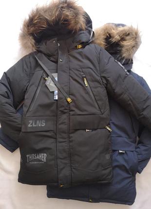 Тепла зимова підліткова куртка2 фото