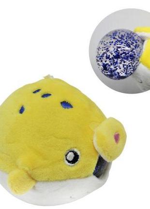 Плюшева іграшка-антистрес "жовта рибка"