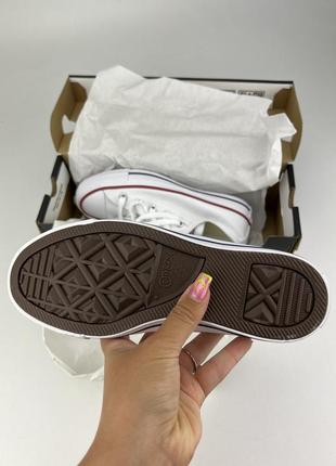 Converse chuck taylor all star ox m7652c белые, оригинальные кеды конверс4 фото