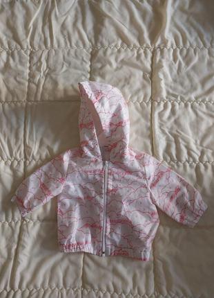 Куртка ветровка для девочки 6-9 месяцев
