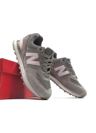 Кроссовки new balance 574 •grey white•2 фото