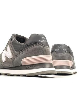 Кроссовки new balance 574 •grey white•7 фото