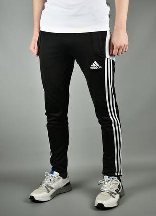 Adidas оригінал чоловічі спортивні штани треніки чорні розмір xs