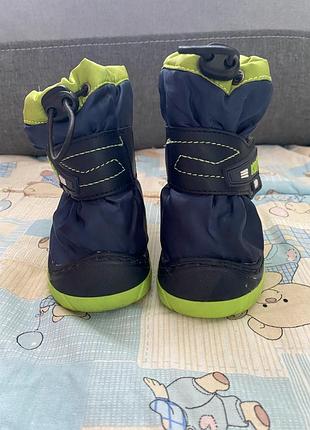 Зимові сапожки дутіки для хлопчика 19-20 розмір