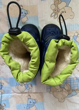 Зимові сапожки дутіки для хлопчика 19-20 розмір