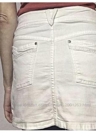Tommy hilfiger белая базовая мини юбка4 фото