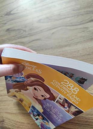 Детская большая раскраска 288стр. + наклейки принцессы disney original ausa. ну очень...