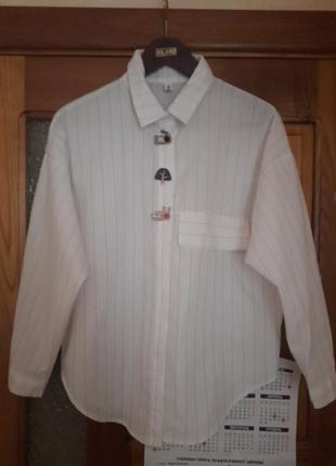 Шикарная молодежная рубашка, блуза 50-52.